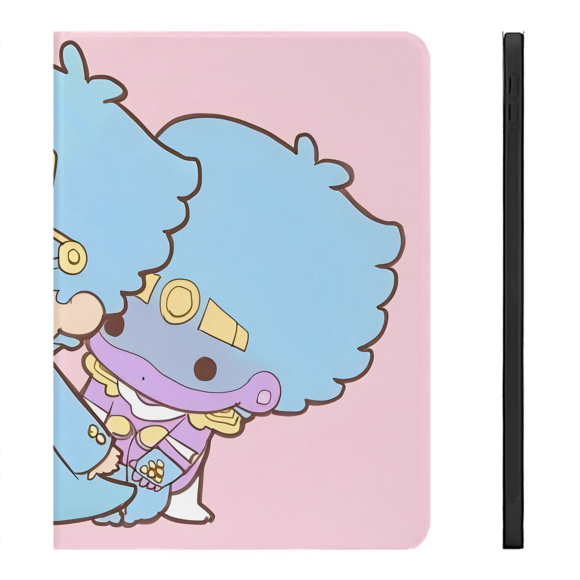 （画像用） ジョジョの奇妙な冒険 JoJo's Bizarre Adventure IPadケース ペンホルダー付き ブックスタイルデザイン